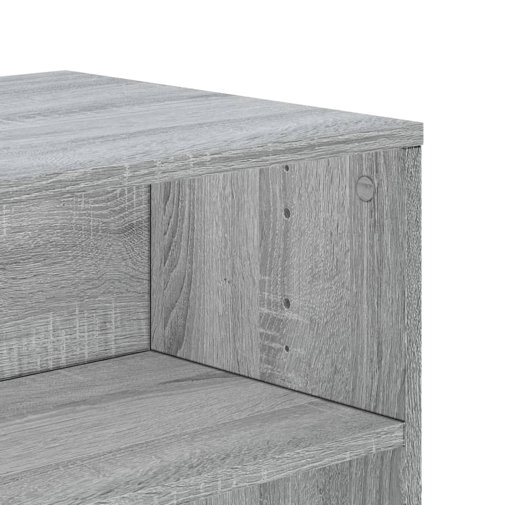 Meuble TV sonoma gris 120x40x40 cm bois d'ingénierie - XIOS