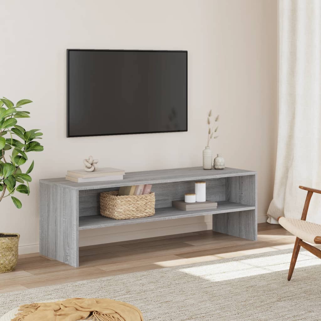 Meuble TV sonoma gris 120x40x40 cm bois d'ingénierie - XIOS