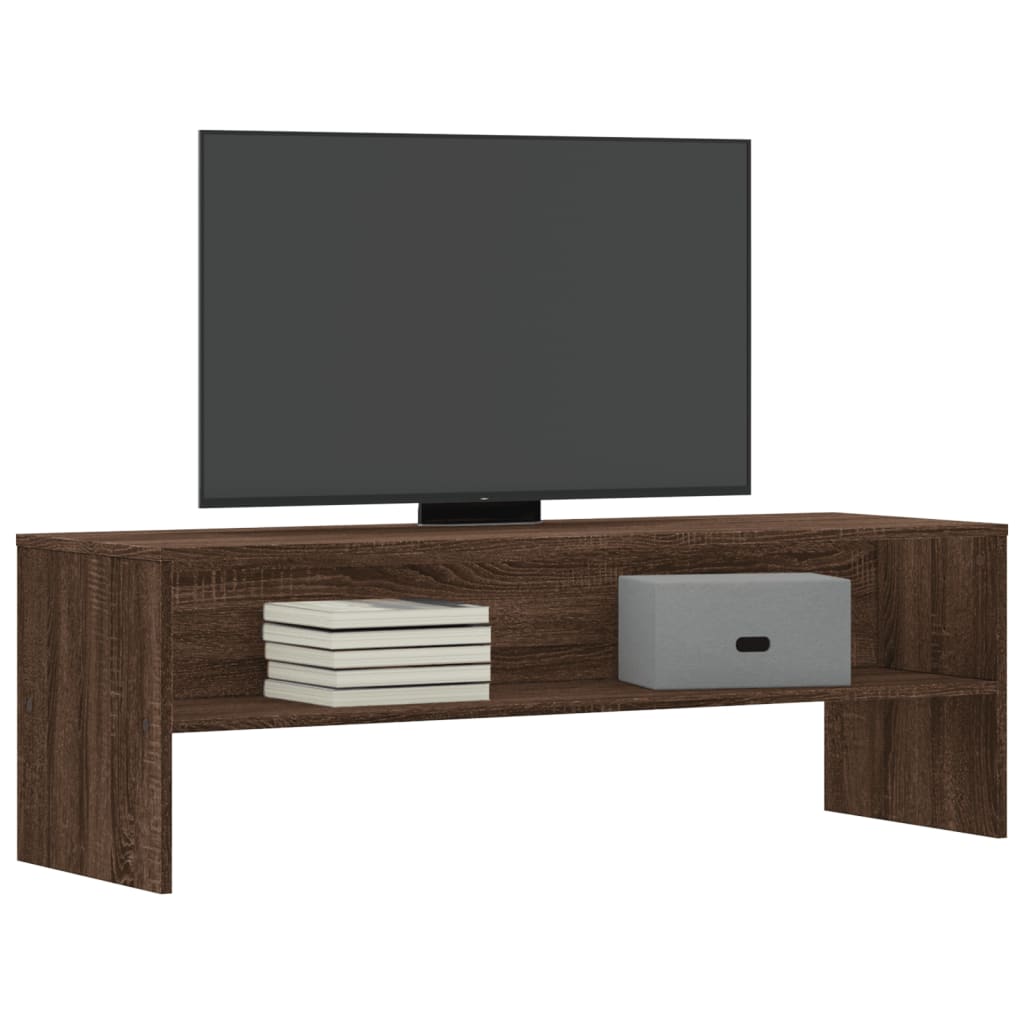 Meuble TV chêne marron 120x40x40 cm bois d'ingénierie - XIOS