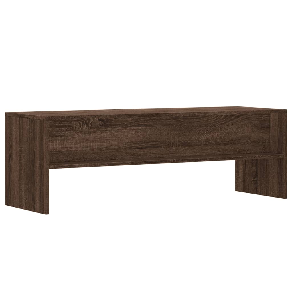 Meuble TV chêne marron 120x40x40 cm bois d'ingénierie - XIOS