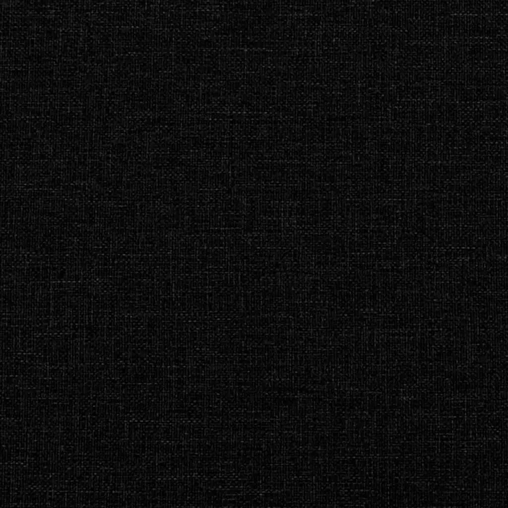 Lit de jour avec matelas noir 80x200 cm tissu - XIOS
