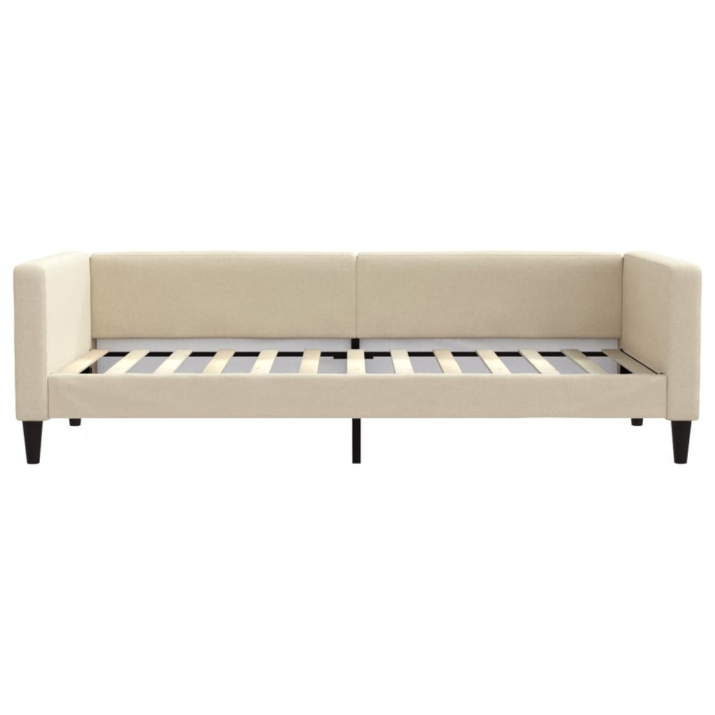 Lit de jour avec gigogne sans matelas crème 90x200 cm - XIOS