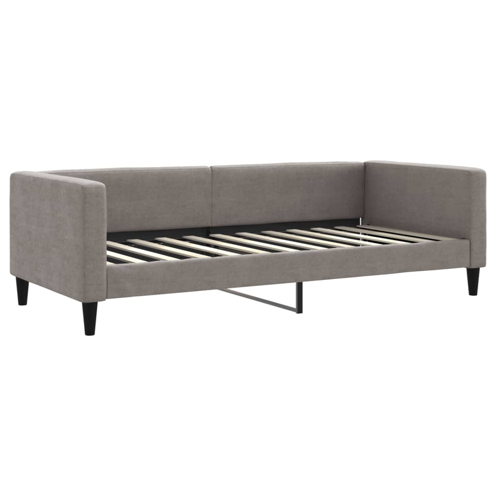 Lit de jour avec gigogne et tiroirs sans matelas taupe 90x200cm - XIOS