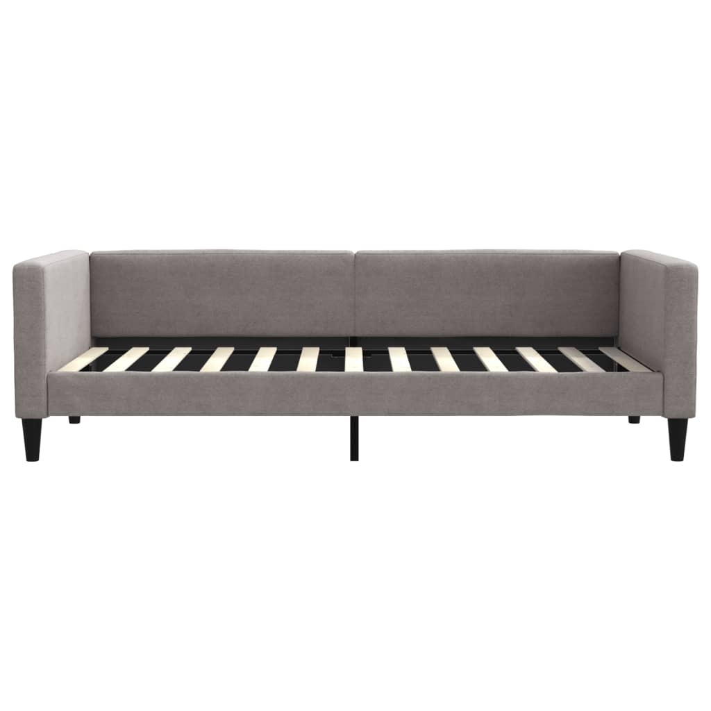 Lit de jour avec gigogne et tiroirs sans matelas taupe 90x200cm - XIOS