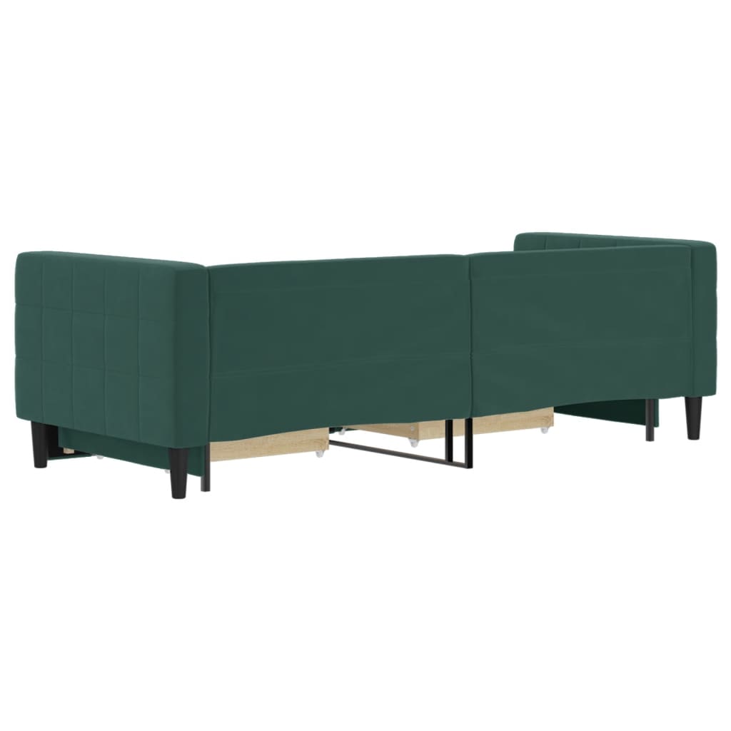 Lit de jour avec gigogne et tiroirs sans matelas 80x200 cm - XIOS