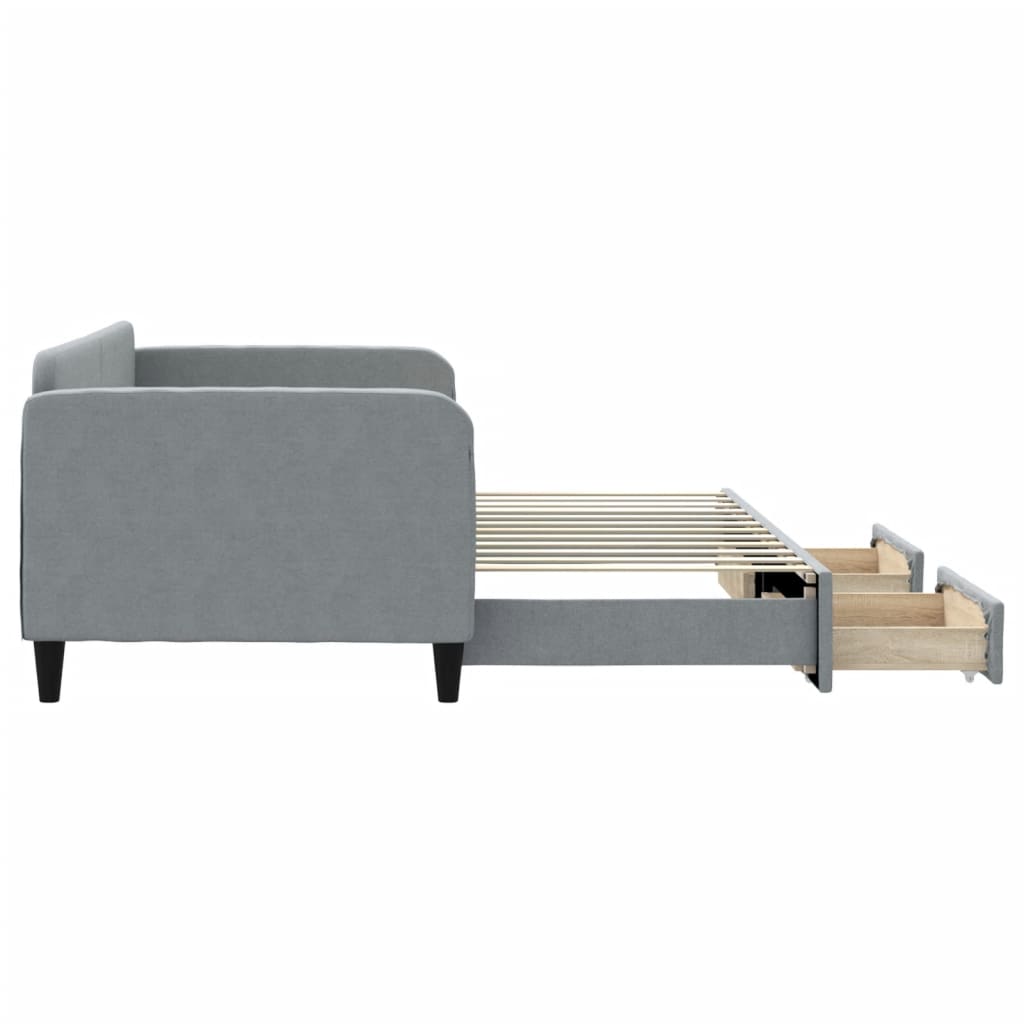 Lit de jour avec gigogne et tiroirs sans matelas 90x200 cm - XIOS