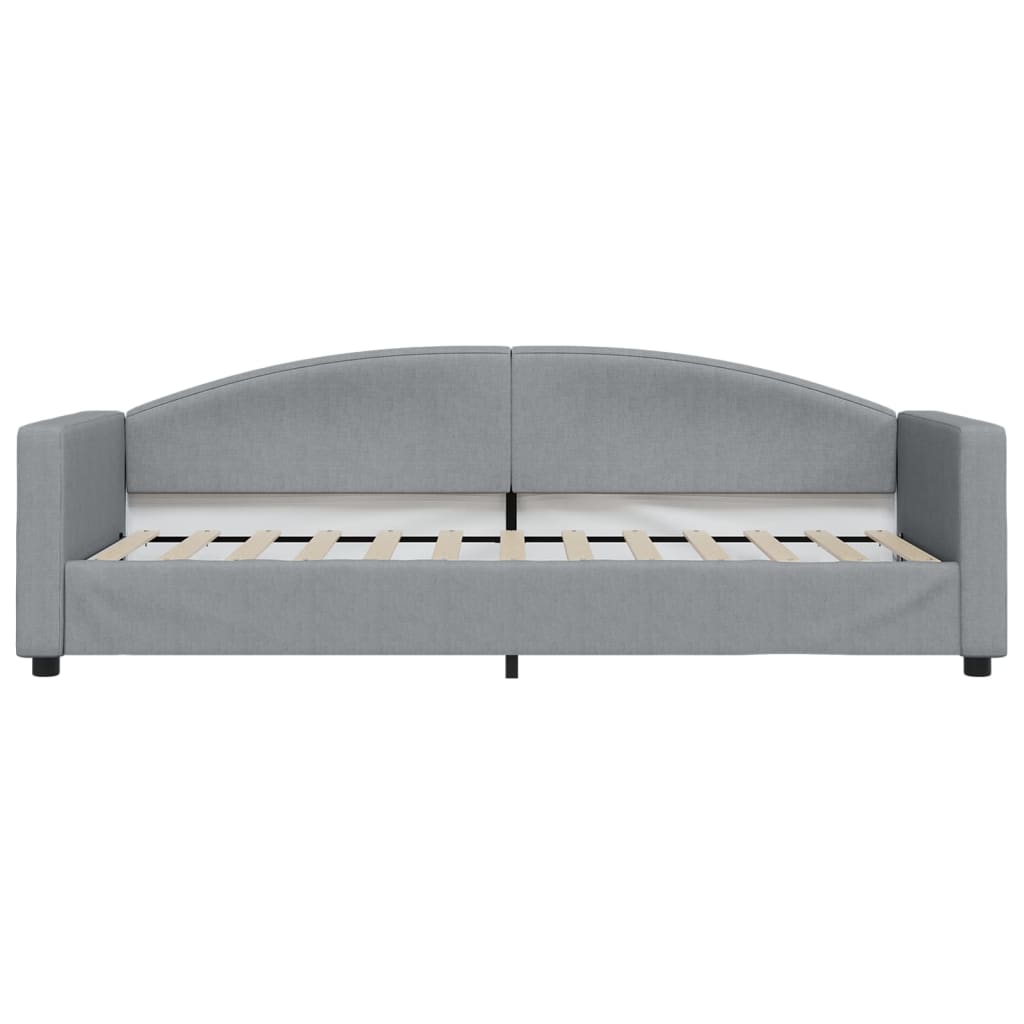 Lit de jour avec gigogne sans matelas gris clair 80x200 cm - XIOS