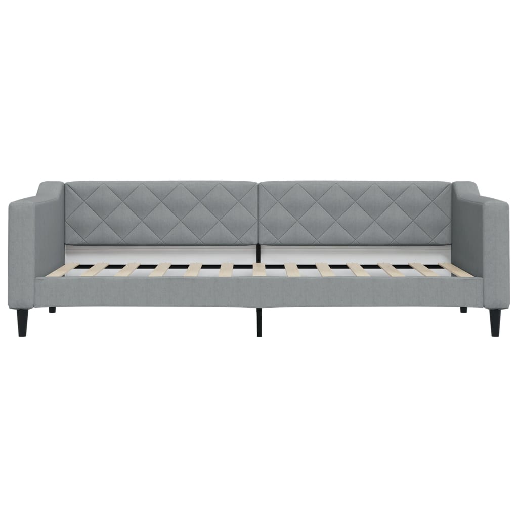 Lit de jour avec gigogne sans matelas gris clair 80x200 cm - XIOS