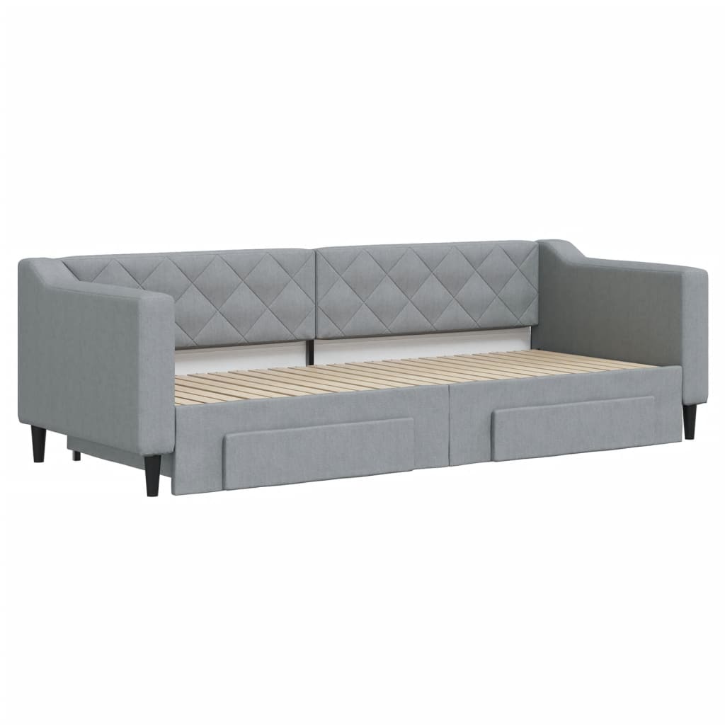 Lit de jour avec gigogne et tiroirs sans matelas 80x200 cm - XIOS