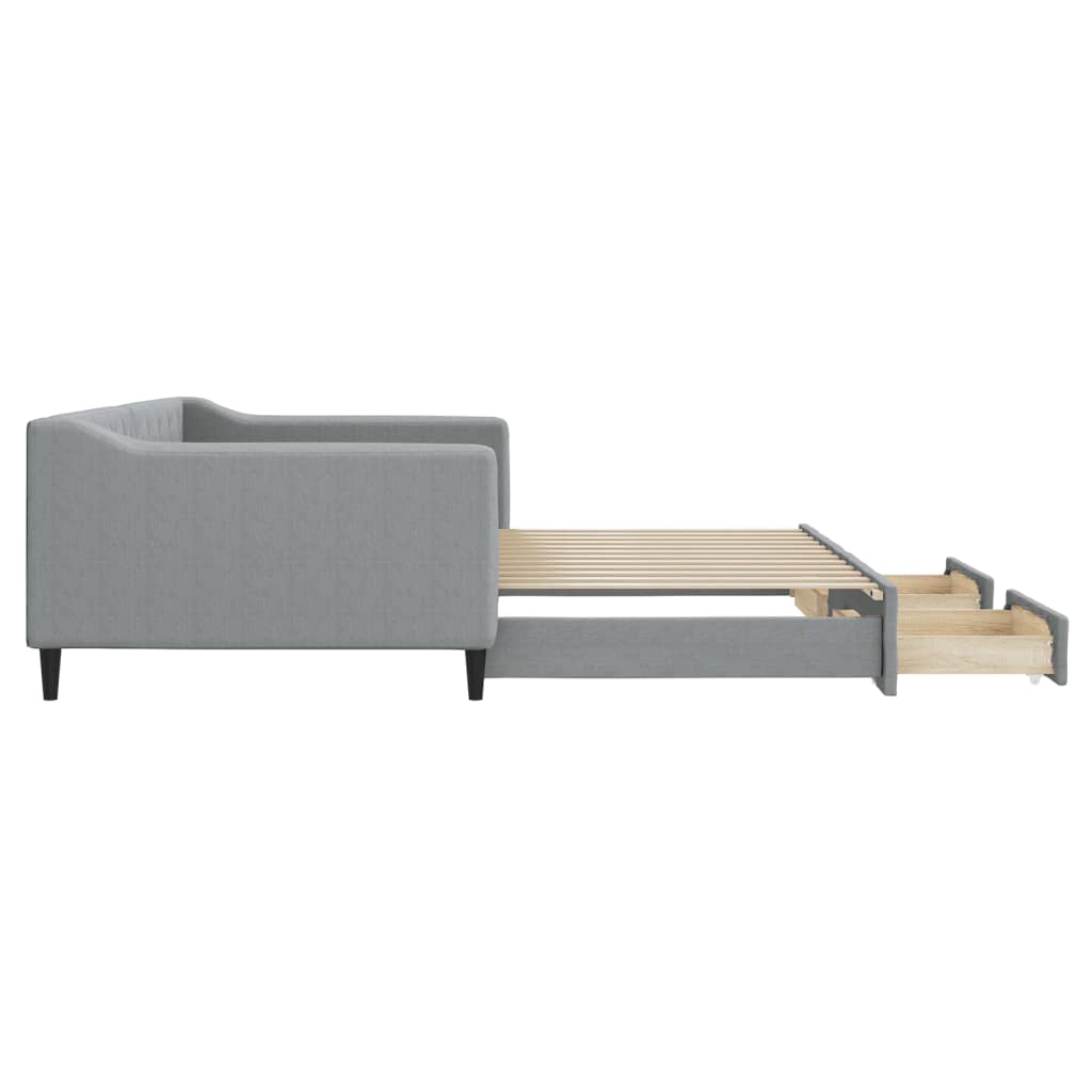 Lit de jour avec gigogne et tiroirs sans matelas 100x200 cm - XIOS