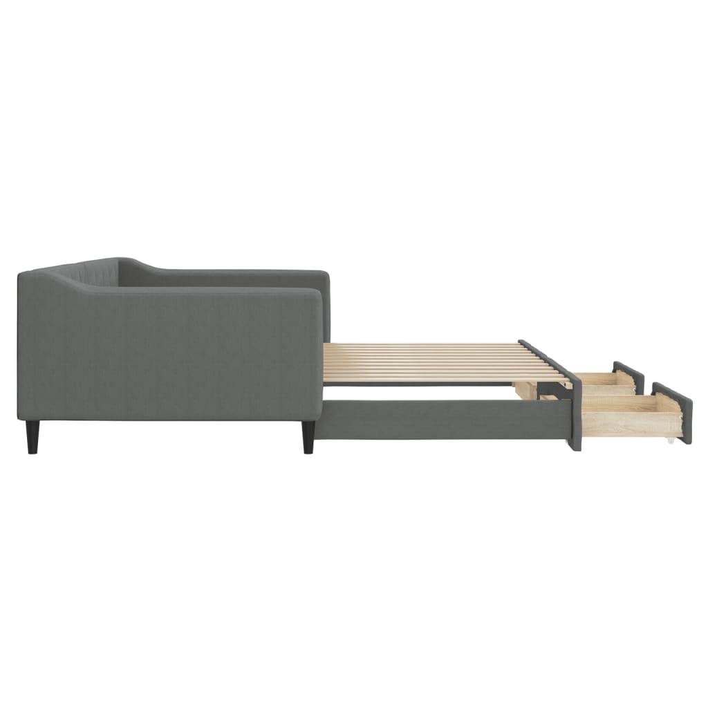 Lit de jour avec gigogne et tiroirs sans matelas 100x200 cm - XIOS