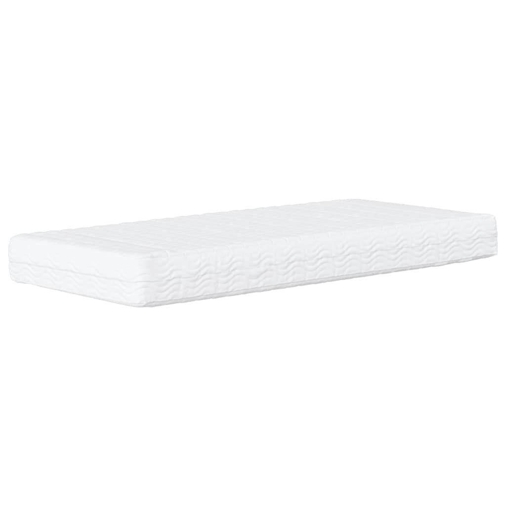 Lit de jour avec matelas gris clair 90x190 cm tissu - XIOS