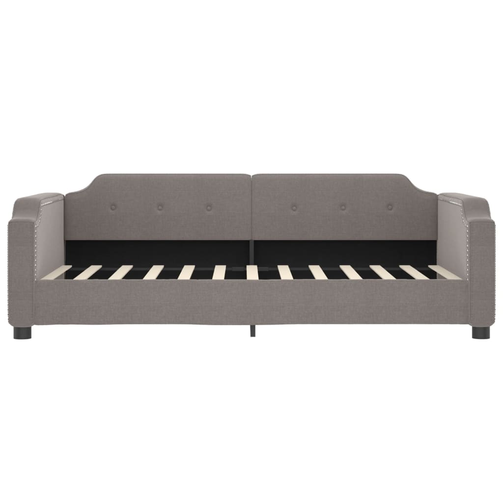 Lit de jour avec gigogne sans matelas taupe 90x200 cm - XIOS