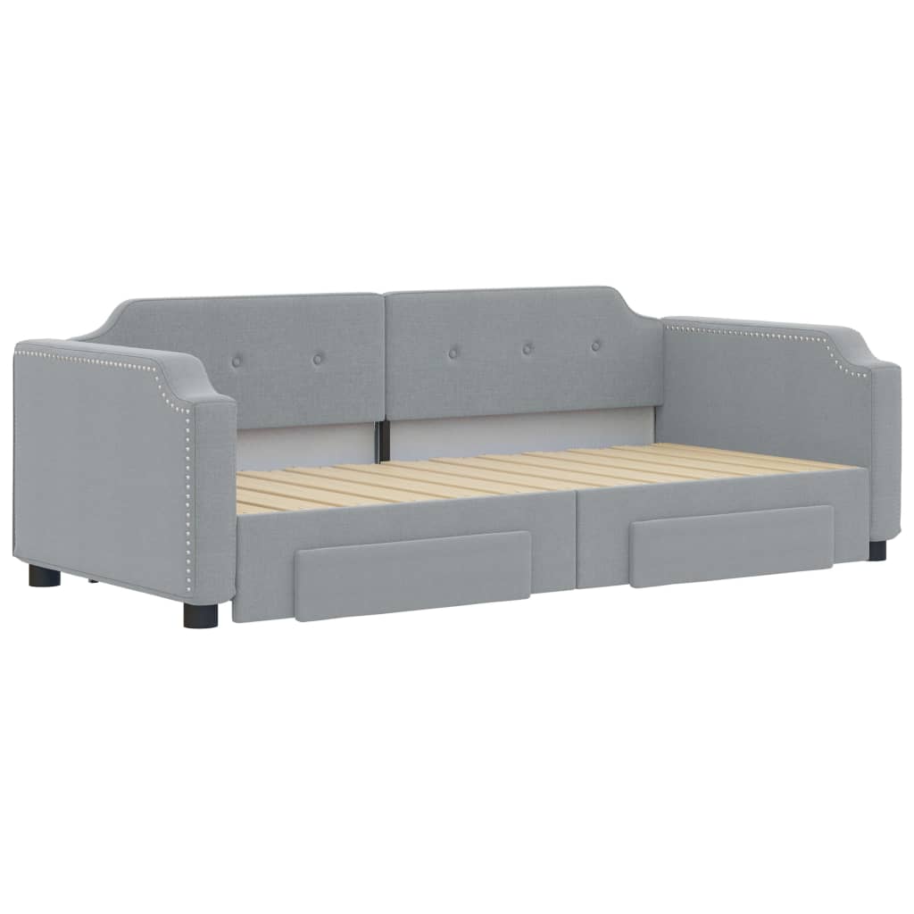 Lit de jour avec gigogne et tiroirs sans matelas 90x200 cm - XIOS