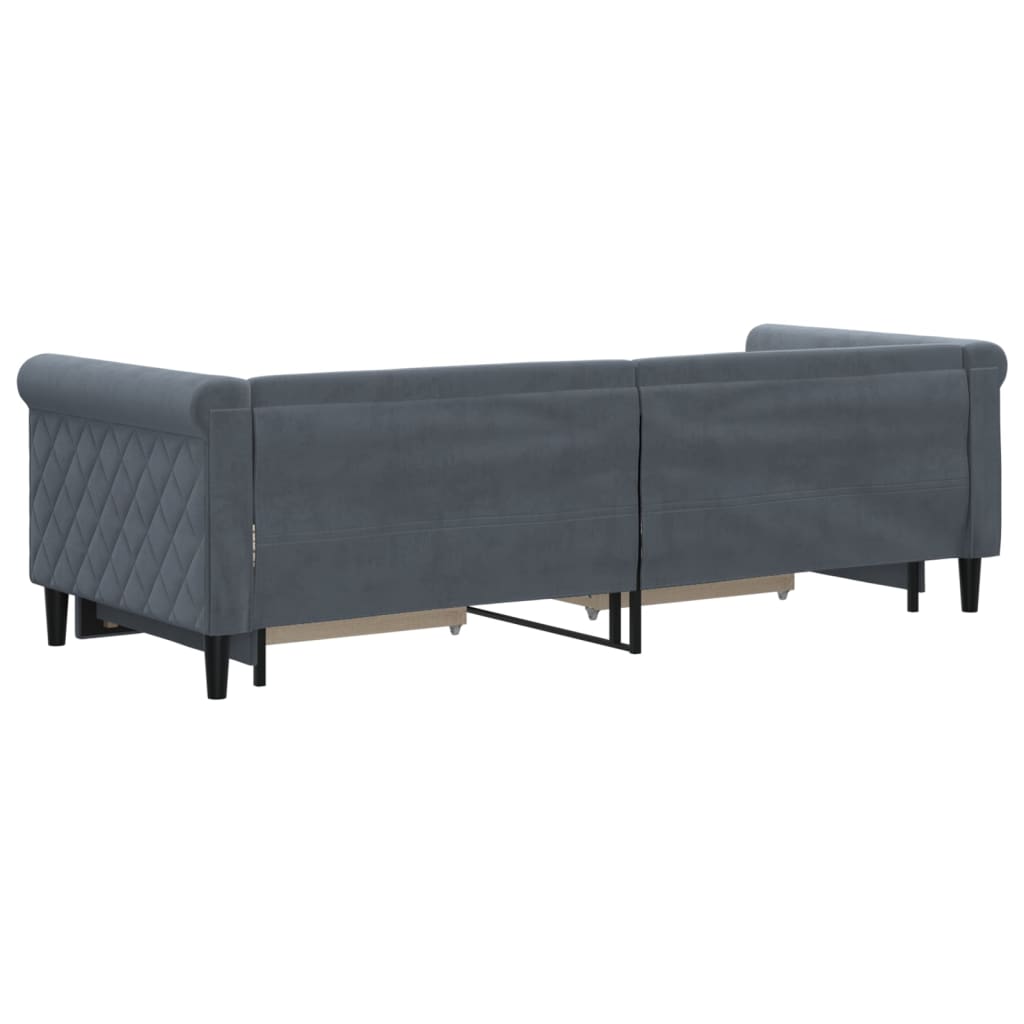 Lit de jour avec gigogne et tiroirs sans matelas 80x200 cm - XIOS