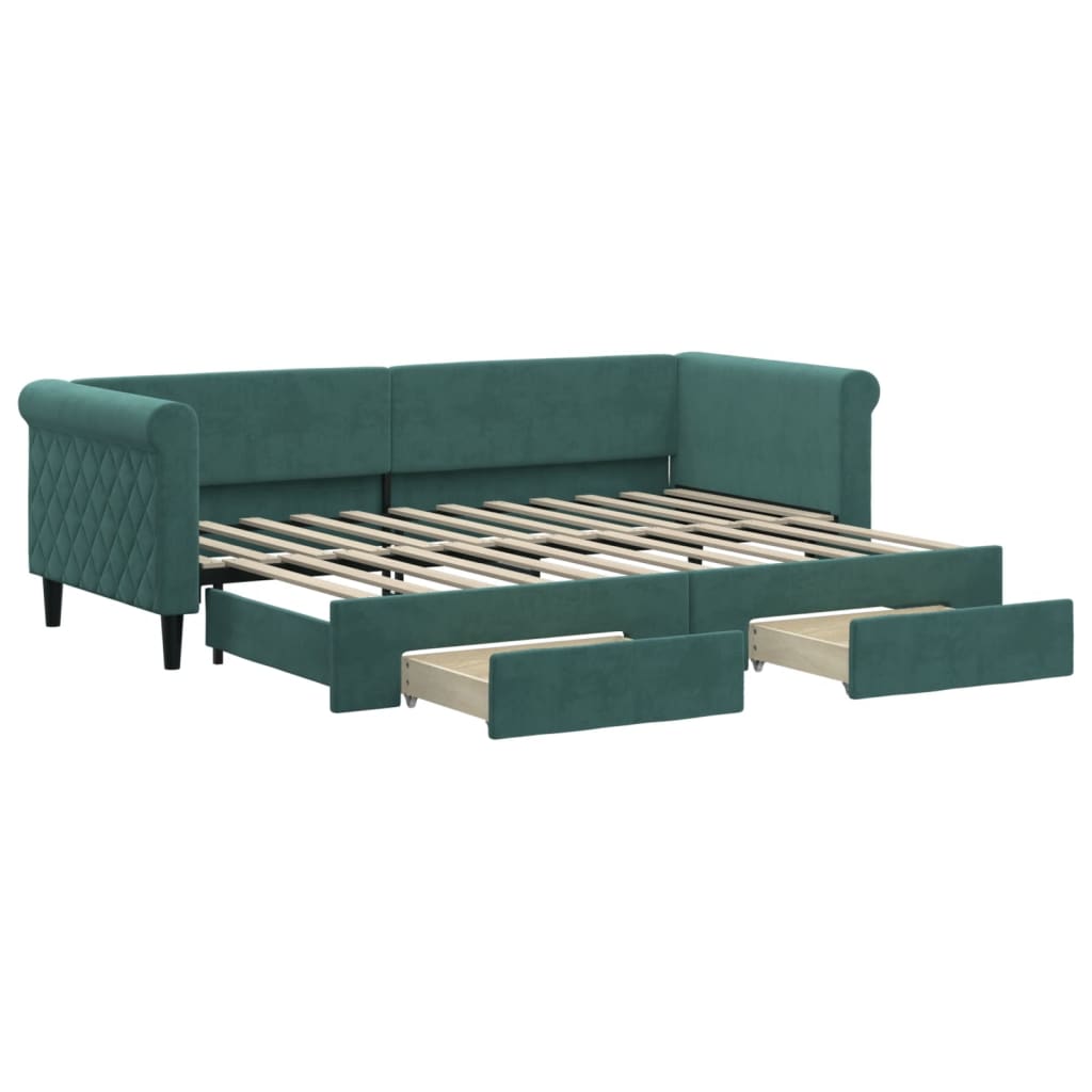 Lit de jour avec gigogne et tiroirs sans matelas 80x200 cm - XIOS