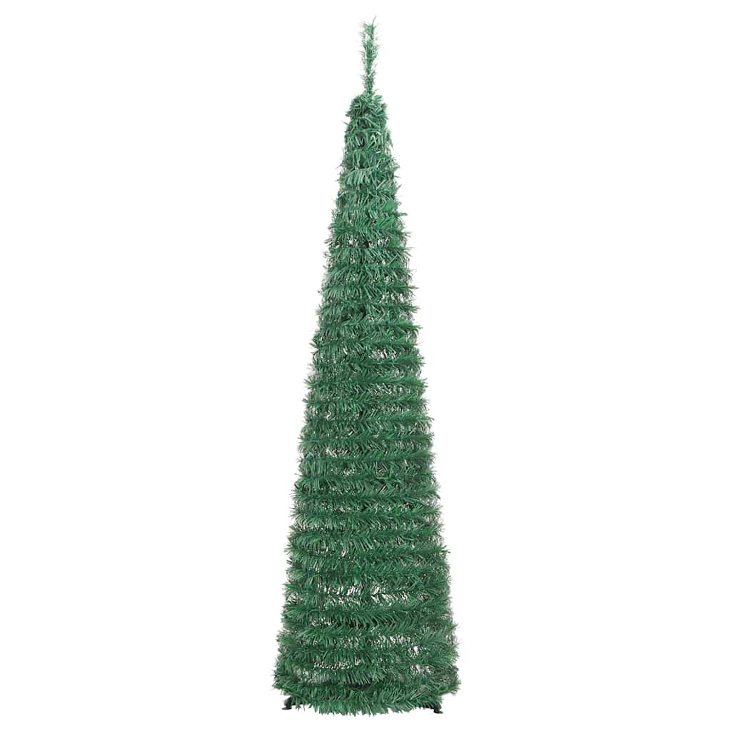 Sapin de Noël artificiel escamotable 50 LED vert 120 cm - XIOS