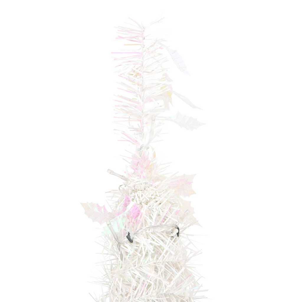 Sapin de Noël artificiel escamotable 100 LED blanc 150 cm - XIOS