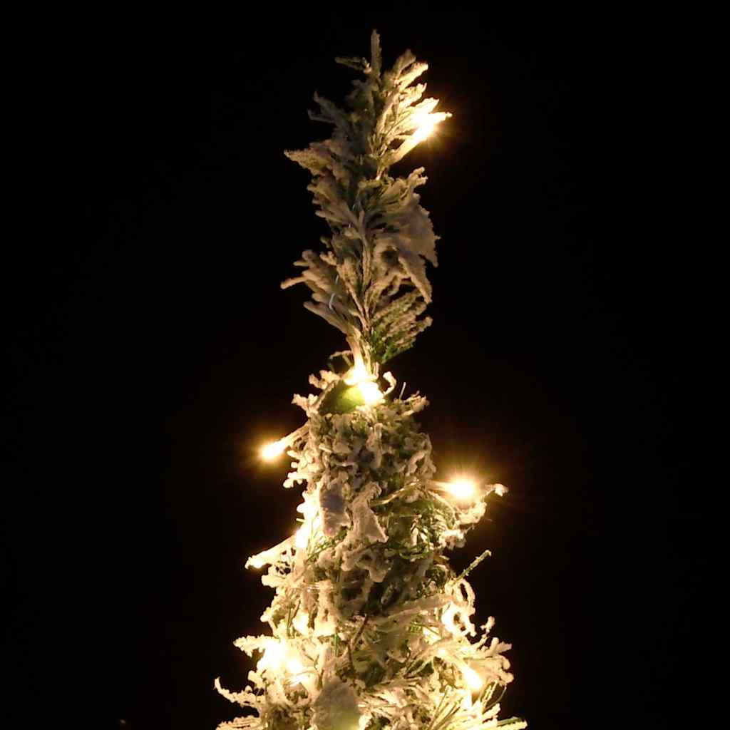 Sapin de Noël artificiel escamotable avec neige floquée 150 LED - XIOS