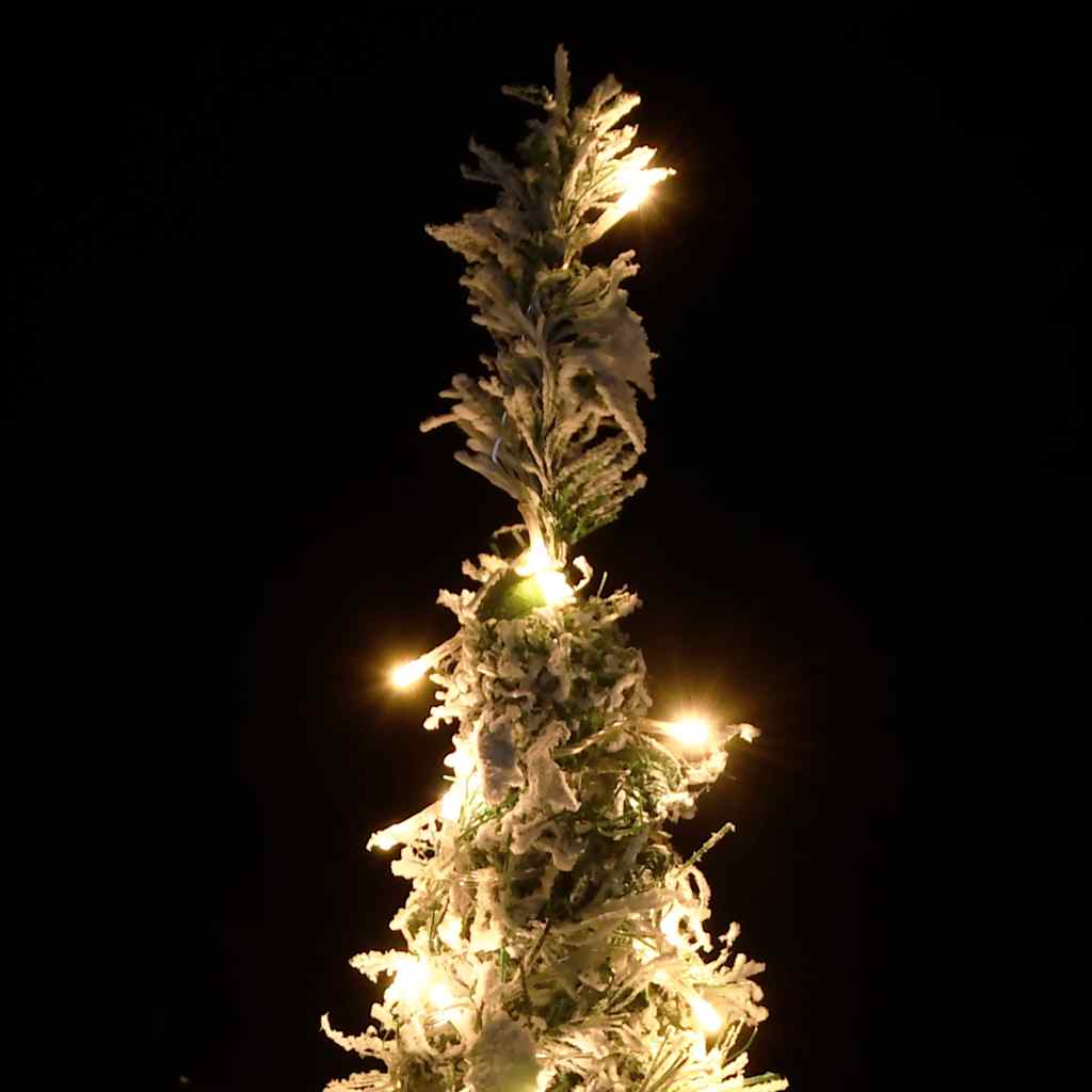 Sapin de Noël artificiel escamotable avec neige floquée 200 LED - XIOS
