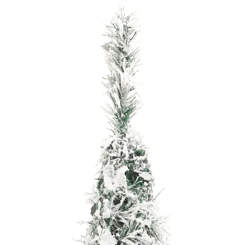 Sapin de Noël artificiel escamotable avec neige floquée 200 LED - XIOS
