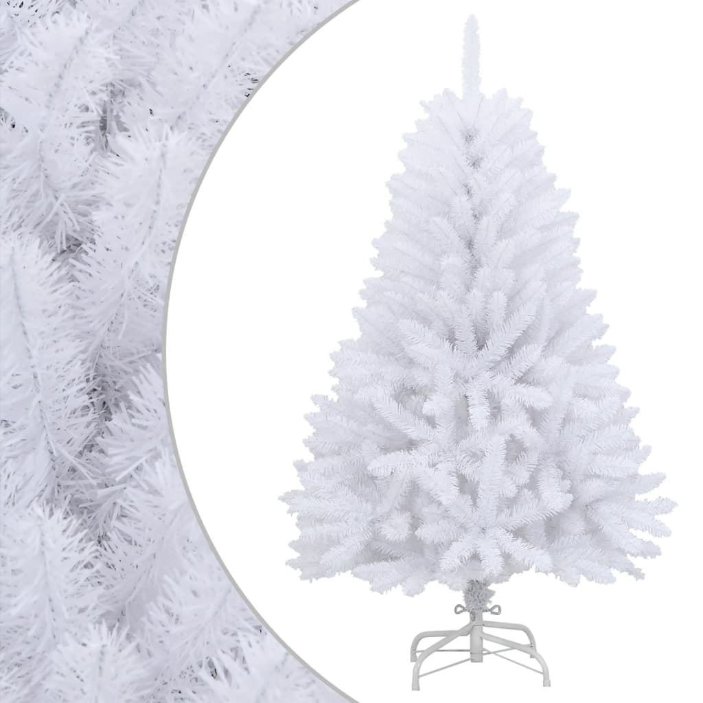 Sapin de Noël artificiel à charnières avec support blanc 120 cm - XIOS