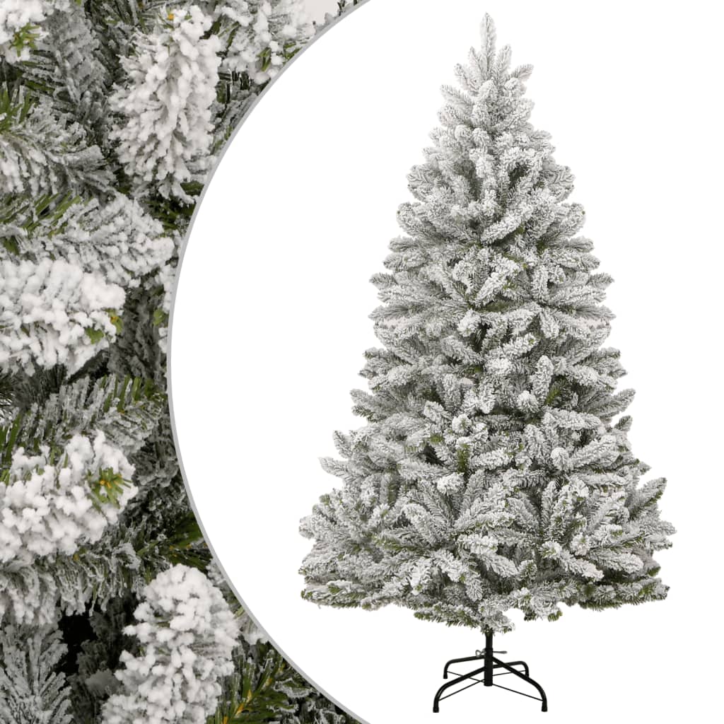 Sapin de Noël artificiel à charnières avec neige floquée 210 cm - XIOS