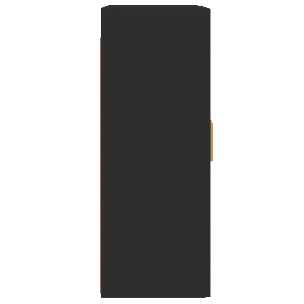 Armoires murales 2 pcs noir bois d'ingénierie - XIOS