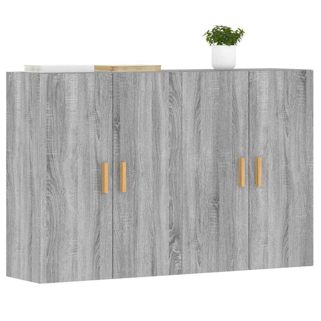 Armoires murales 2 pcs sonoma gris bois d'ingénierie - XIOS
