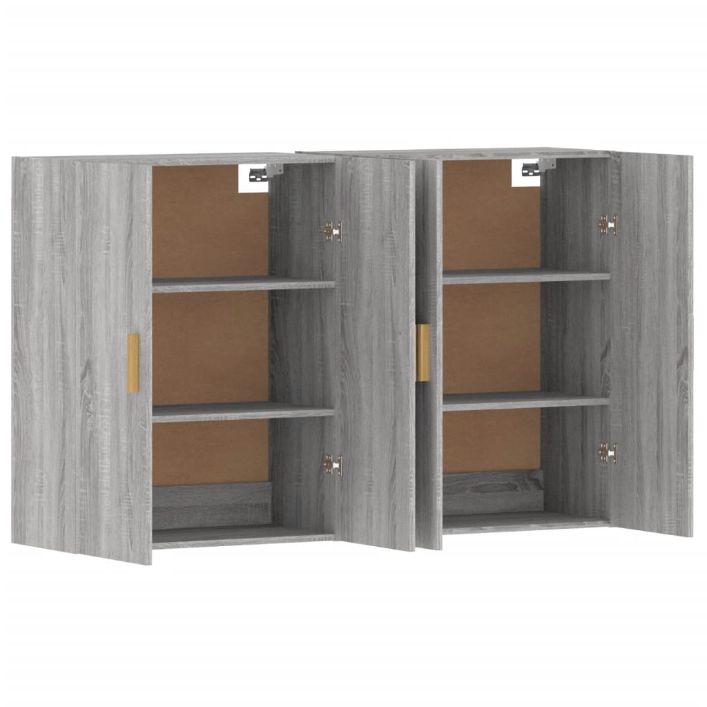 Armoires murales 2 pcs sonoma gris bois d'ingénierie - XIOS