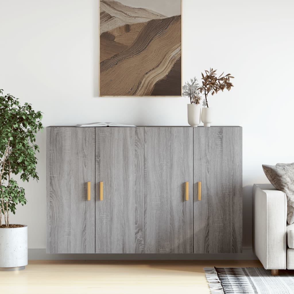 Armoires murales 2 pcs sonoma gris bois d'ingénierie - XIOS
