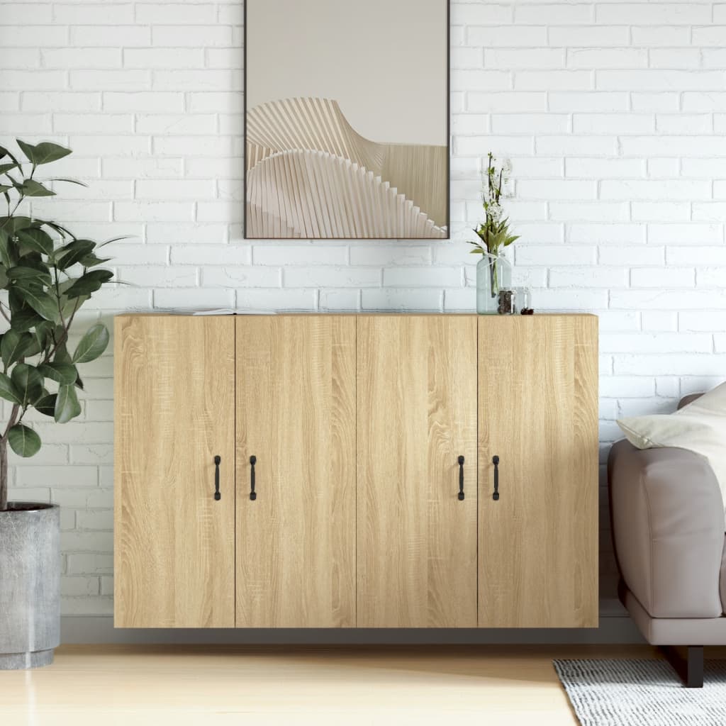 Armoires murales 2 pcs chêne sonoma bois d'ingénierie - XIOS