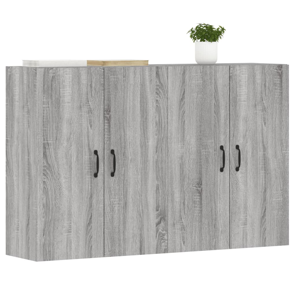 Armoires murales 2 pcs sonoma gris bois d'ingénierie - XIOS