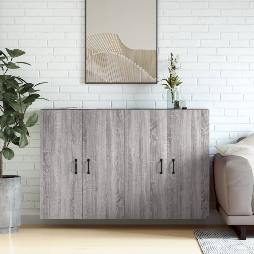 Armoires murales 2 pcs sonoma gris bois d'ingénierie - XIOS