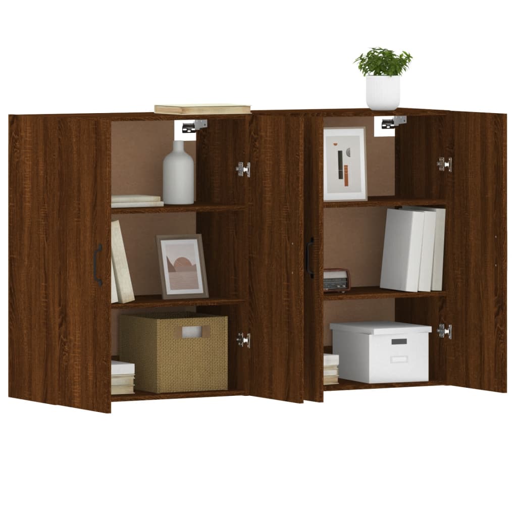 Armoires murales 2 pcs chêne marron bois d'ingénierie - XIOS