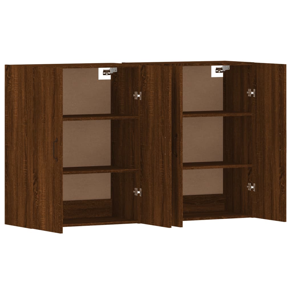 Armoires murales 2 pcs chêne marron bois d'ingénierie - XIOS