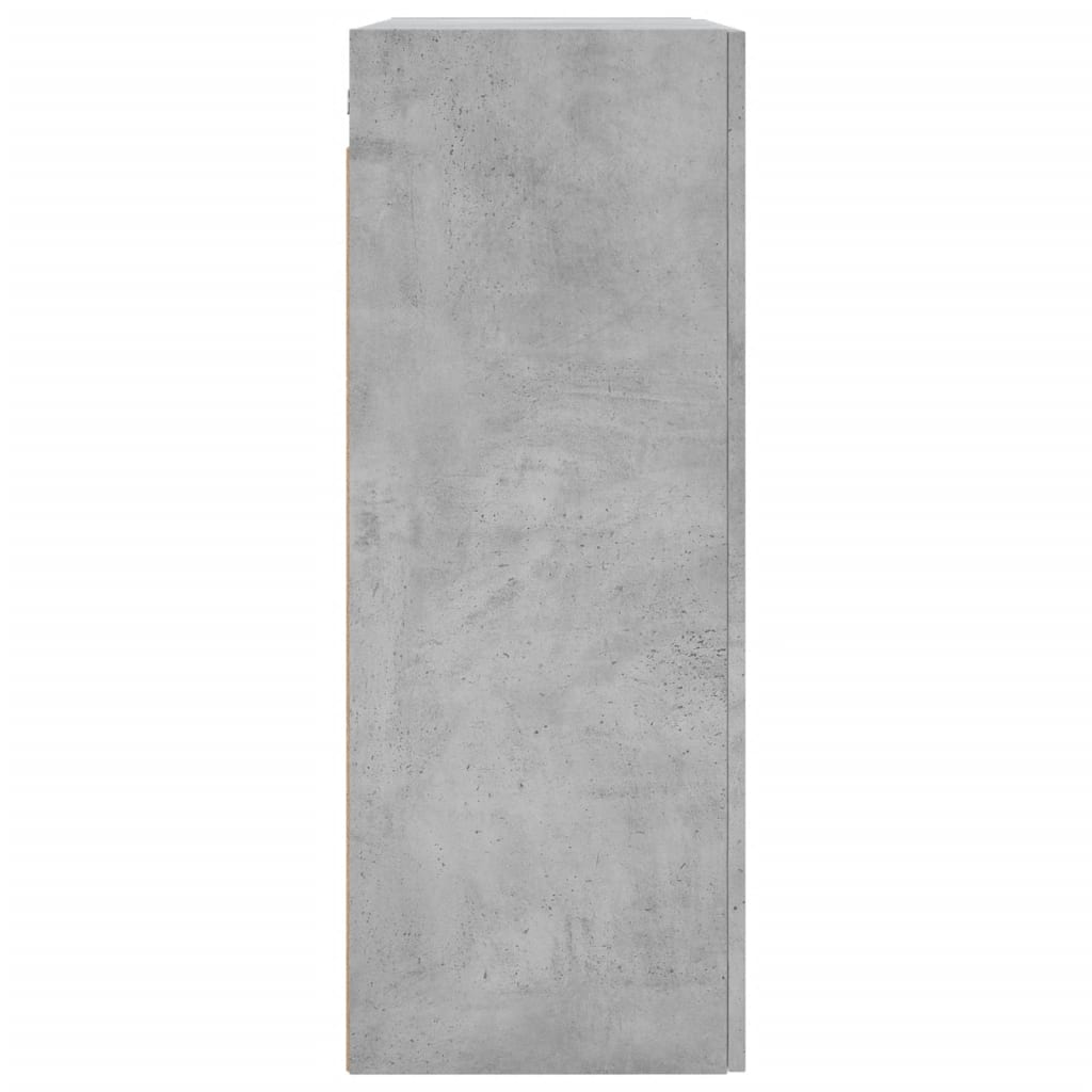 Armoires murales 2 pcs gris béton bois d'ingénierie - XIOS