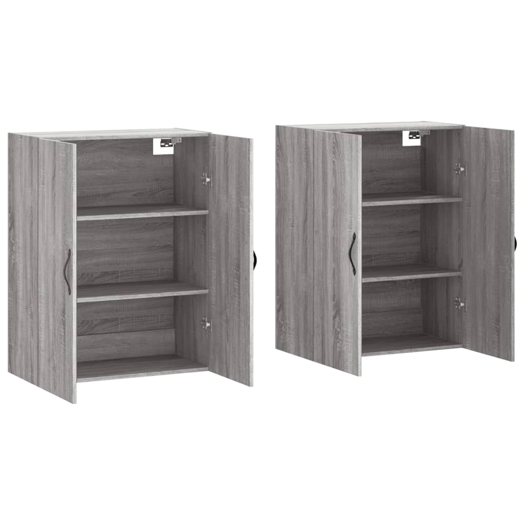 Armoires murales 2 pcs sonoma gris bois d'ingénierie - XIOS