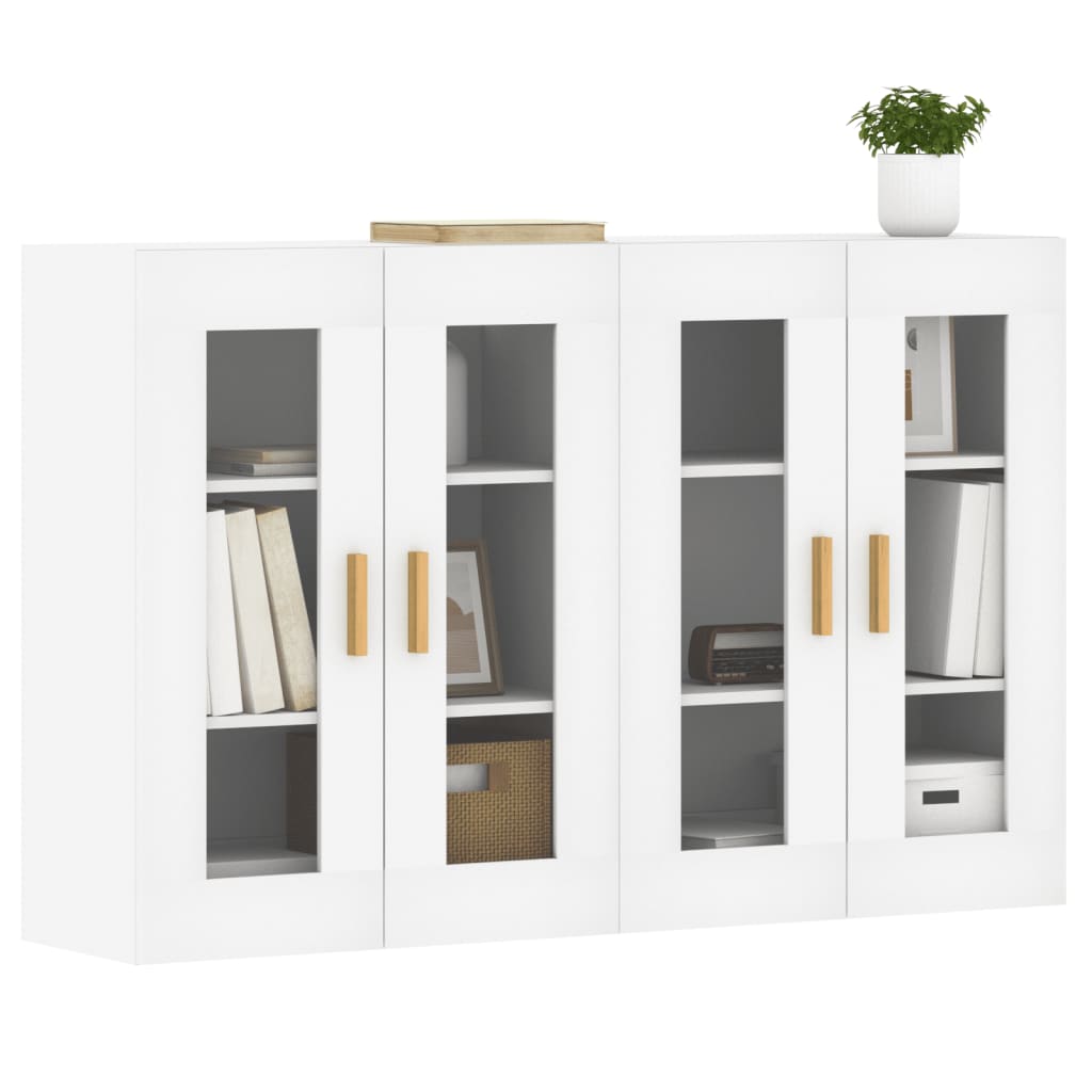 Armoires murales 2 pcs blanc bois d'ingénierie - XIOS