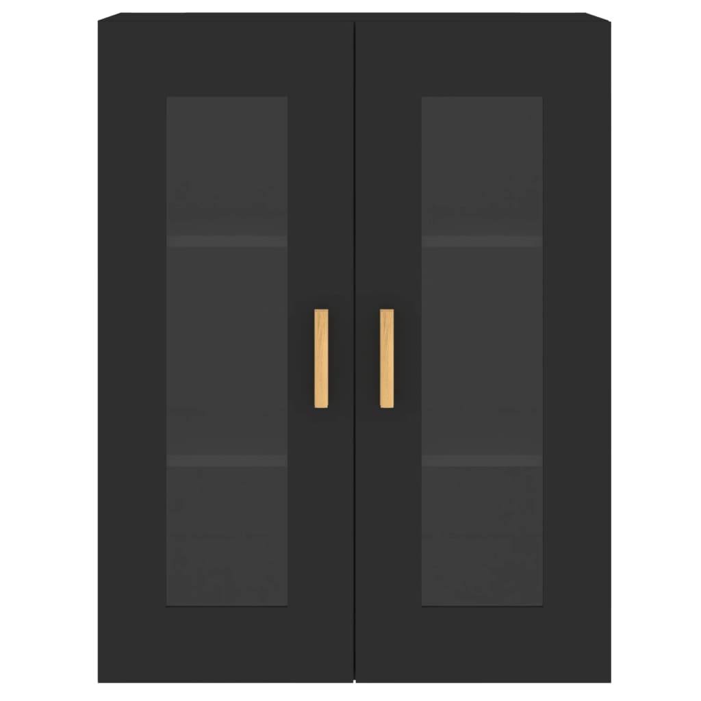 Armoires murales 2 pcs noir bois d'ingénierie - XIOS