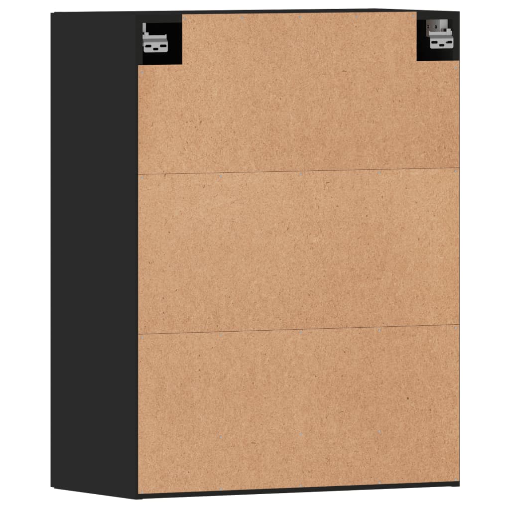 Armoires murales 2 pcs noir bois d'ingénierie - XIOS