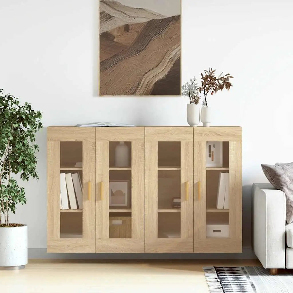 Armoires murales 2 pcs chêne sonoma bois d’ingénierie - XIOS