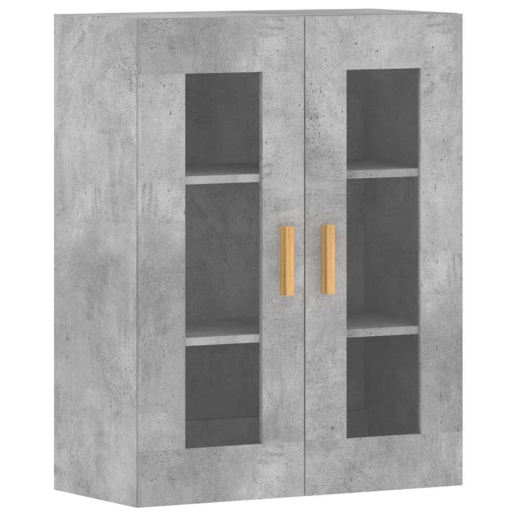 Armoires murales 2 pcs gris béton bois d'ingénierie - XIOS