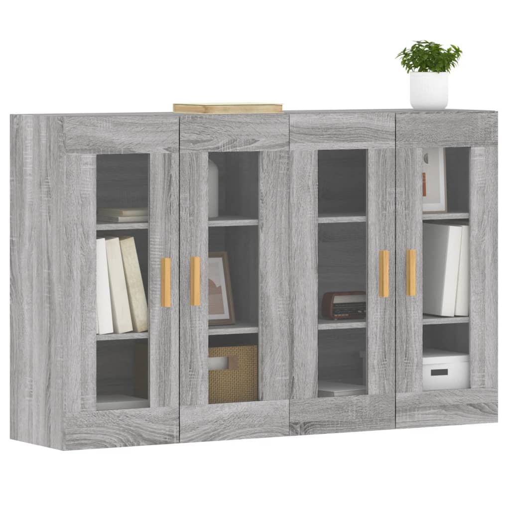 Armoires murales 2 pcs sonoma gris bois d'ingénierie - XIOS