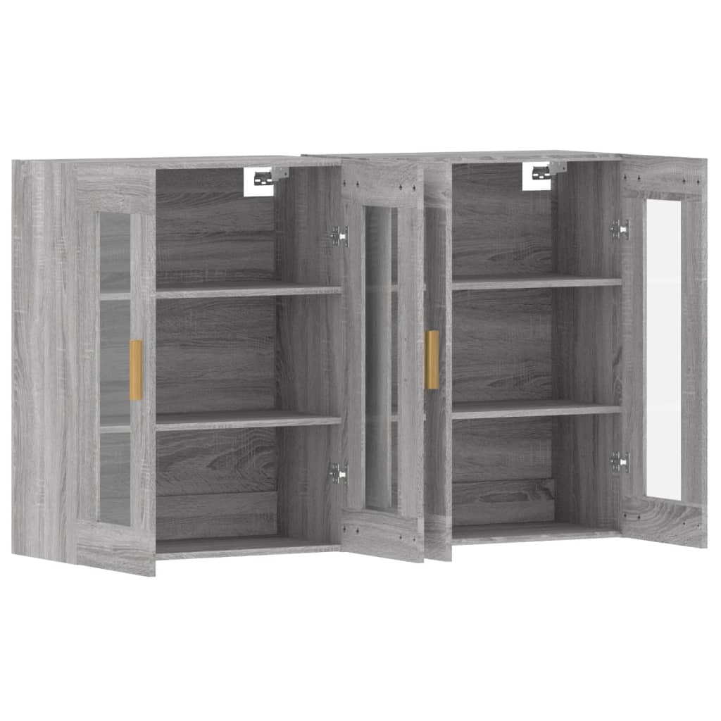 Armoires murales 2 pcs sonoma gris bois d'ingénierie - XIOS