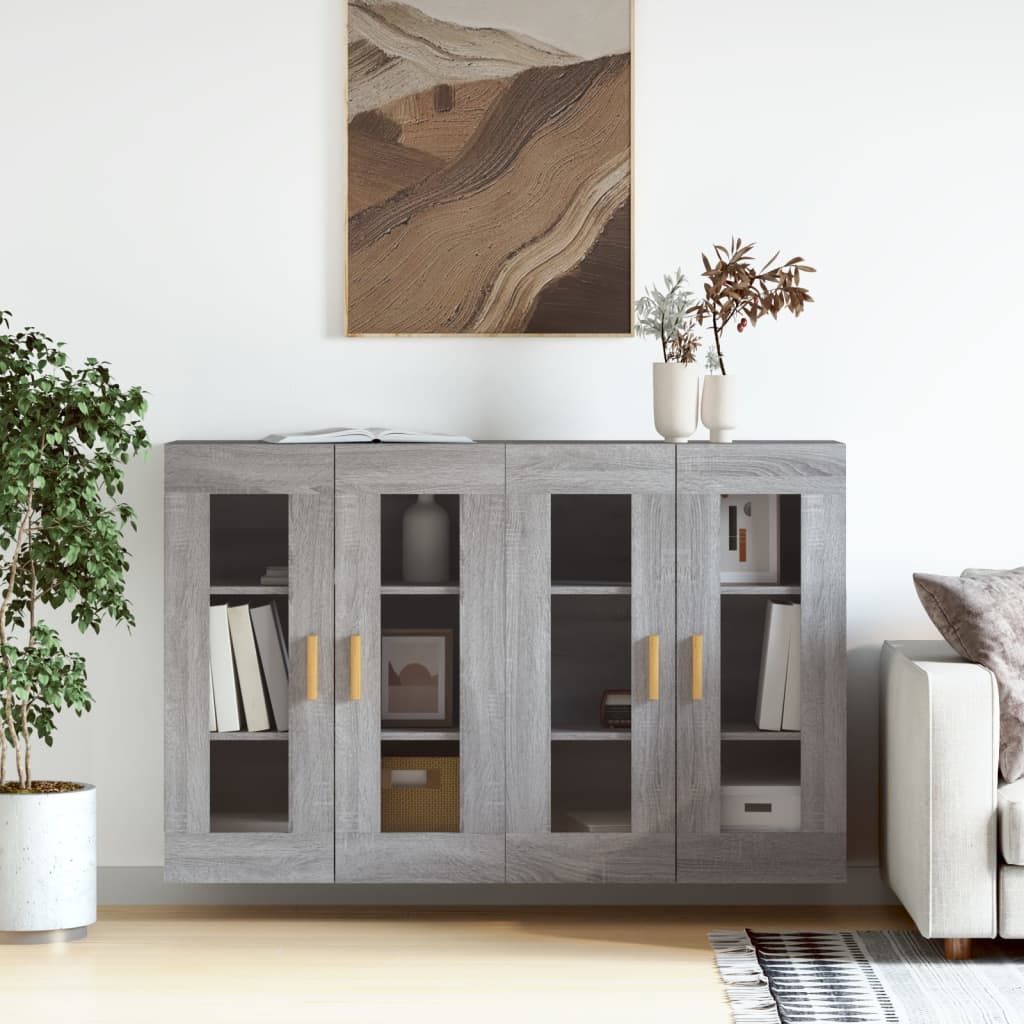 Armoires murales 2 pcs sonoma gris bois d'ingénierie - XIOS