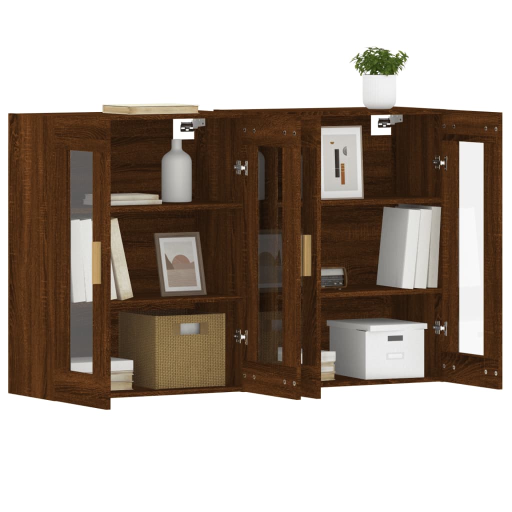Armoires murales 2 pcs chêne marron bois d'ingénierie - XIOS