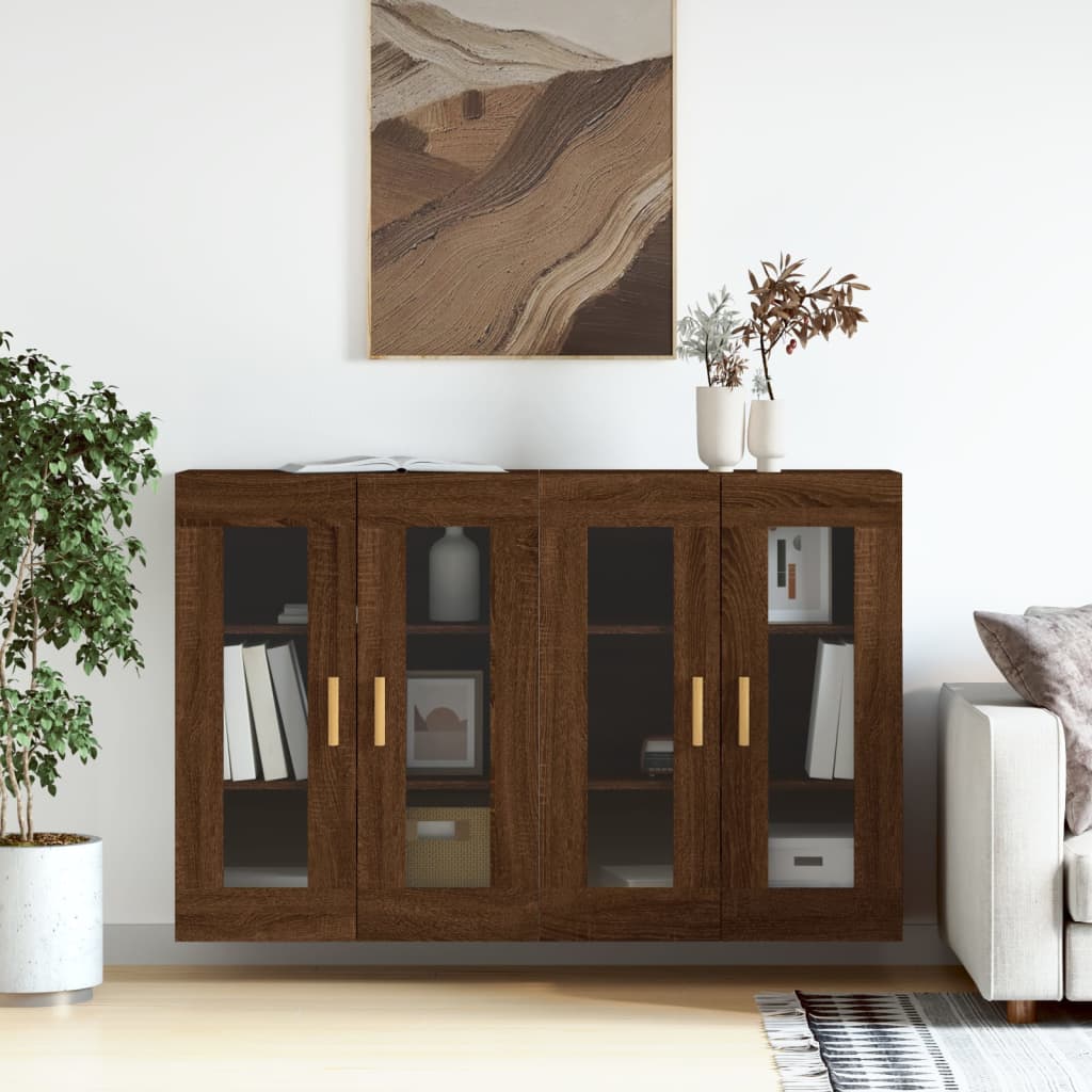 Armoires murales 2 pcs chêne marron bois d'ingénierie - XIOS
