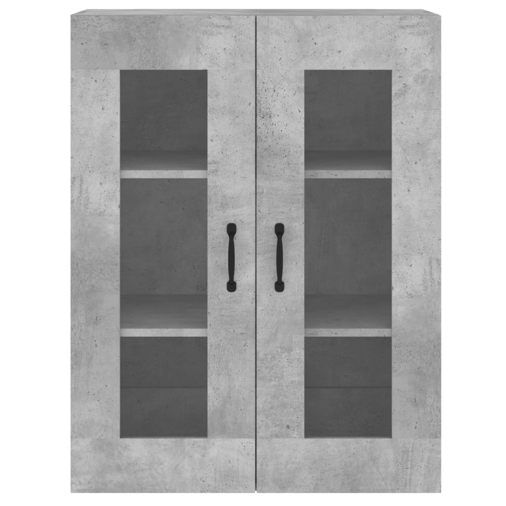 Armoires murales 2 pcs gris béton bois d'ingénierie - XIOS