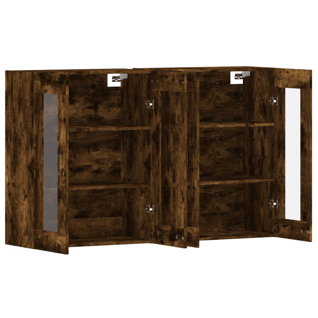 Armoires murales 2 pcs chêne fumé bois d'ingénierie - XIOS